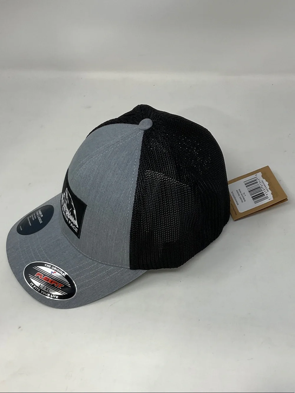 The North Face Gray Front Black Mesh Trucker Hat